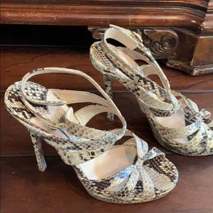 Snake skin jimmy choo